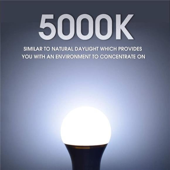 24-Pack A19 LED Light Bulb, 60 Watt Equivalent, Daylight 5000K, E26 Medium Base - Picture 6 of 6